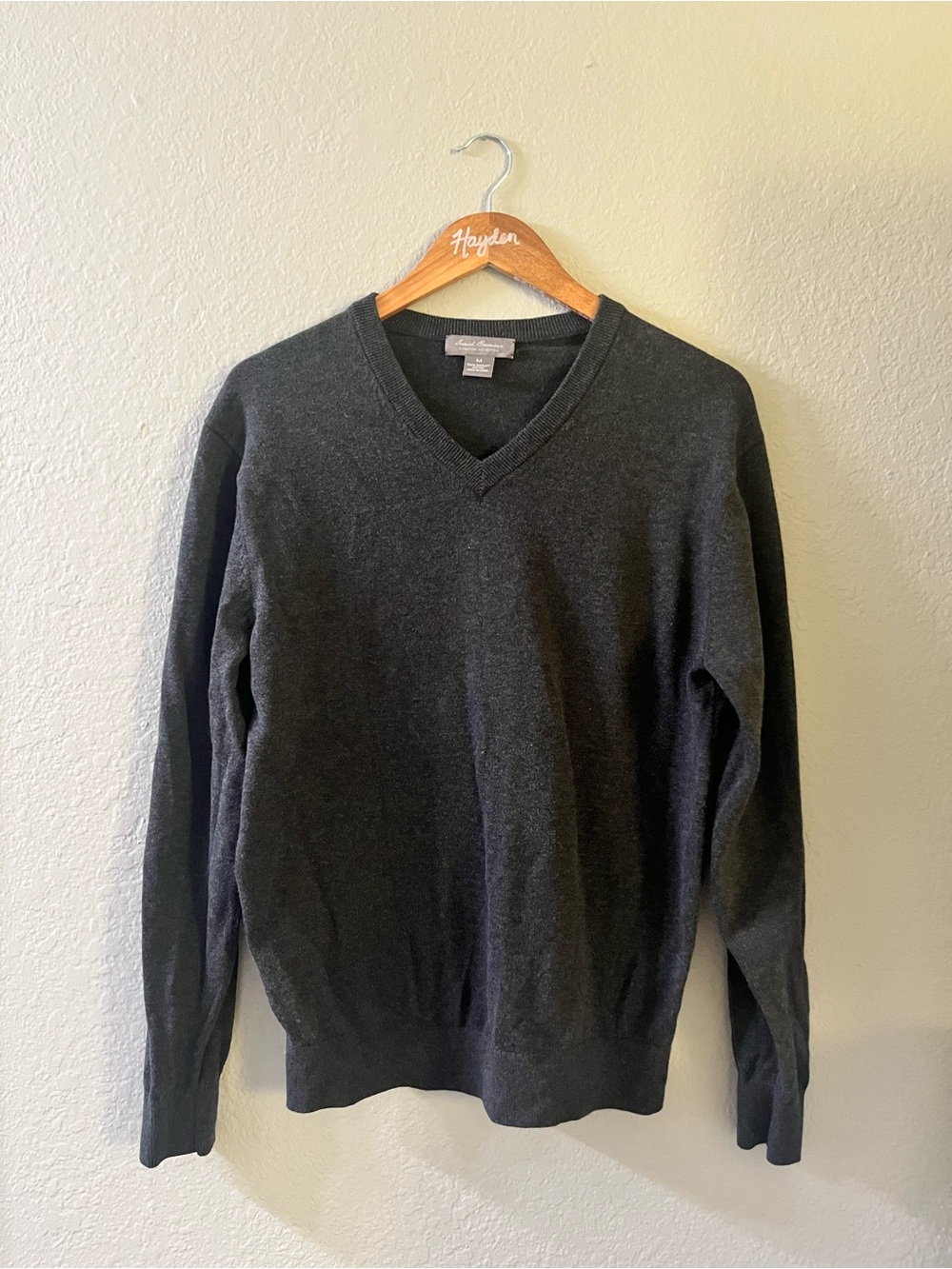 Daniel Cremieux Charcoal V-Neck Sweater